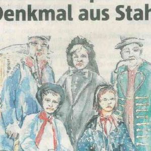 Denkmal aus Stahl/ April 2021